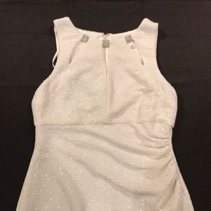 NWOT Eliza J Sparkle Jewel Neckline Dress